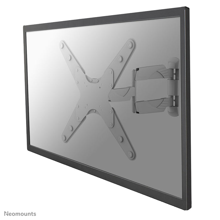 A Neomounts NM-W440 fehér fali tartó 3 forgásponttal lapos képernyős TV-khez akár 55 hüvelykig (140 cm).