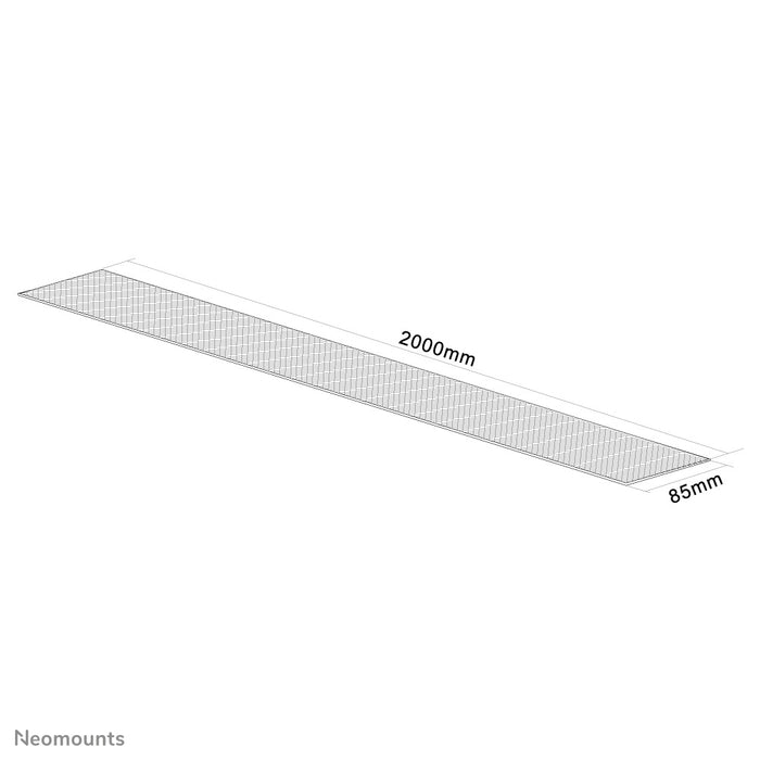A Neomounts NS-CS200 fehér rugalmas kábelcső (Hossz: 200 cm, Szélesség: 8,5 cm) - Fehér