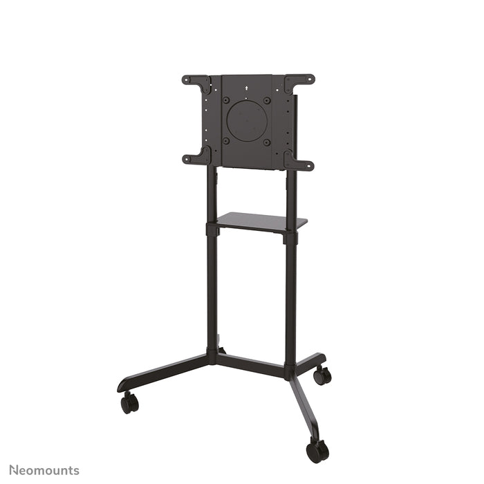A Neomounts NS-M1250 fekete gurulós bútor lapos képernyős TV-khez 70 hüvelykig (178 cm). Tartalmaz laptop tartót - Fekete