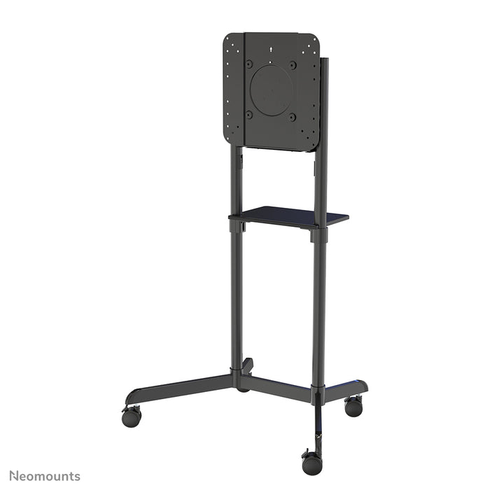 A Neomounts NS-M1250 fekete gurulós bútor lapos képernyős TV-khez 70 hüvelykig (178 cm). Tartalmaz laptop tartót - Fekete