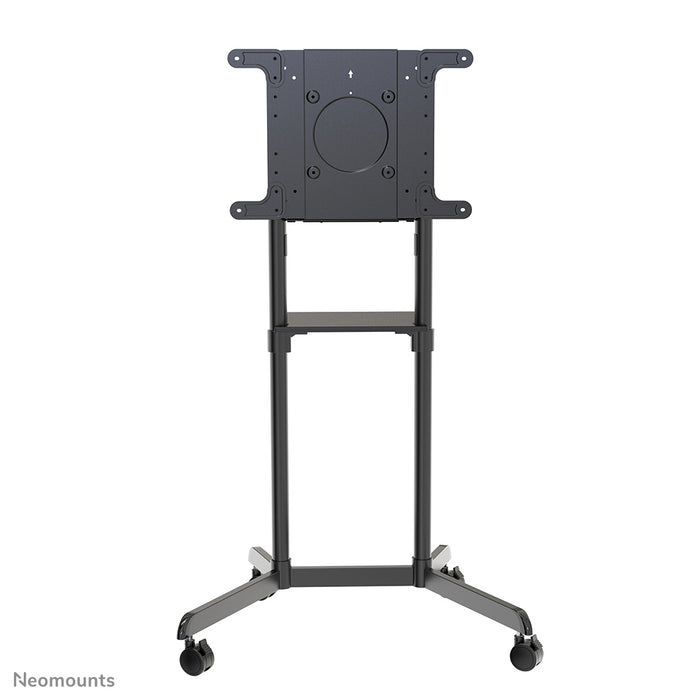 A Neomounts NS-M1250 fekete gurulós bútor lapos képernyős TV-khez 70 hüvelykig (178 cm). Tartalmaz laptop tartót - Fekete
