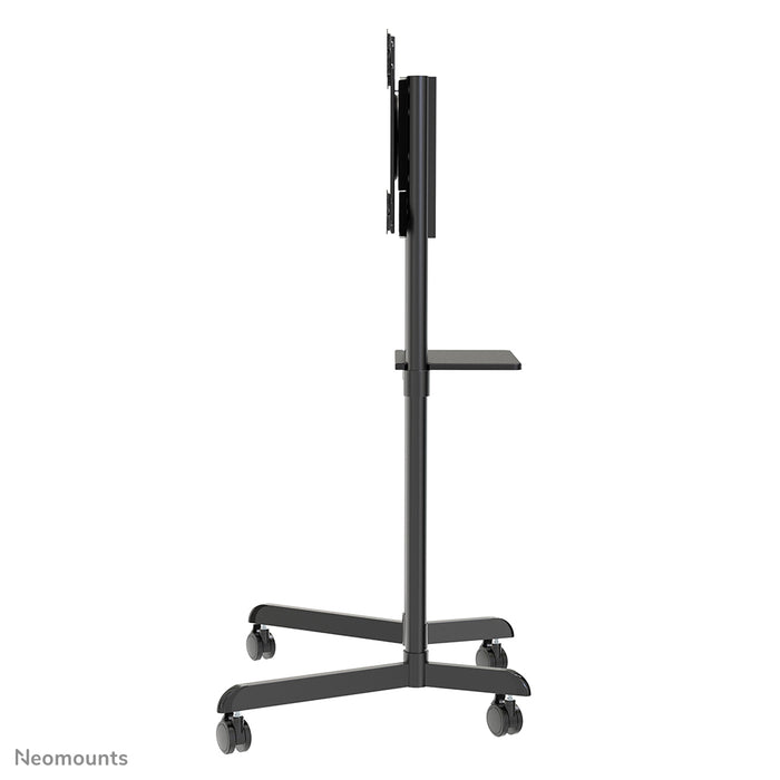 A Neomounts NS-M1250 fekete gurulós bútor lapos képernyős TV-khez 70 hüvelykig (178 cm). Tartalmaz laptop tartót - Fekete