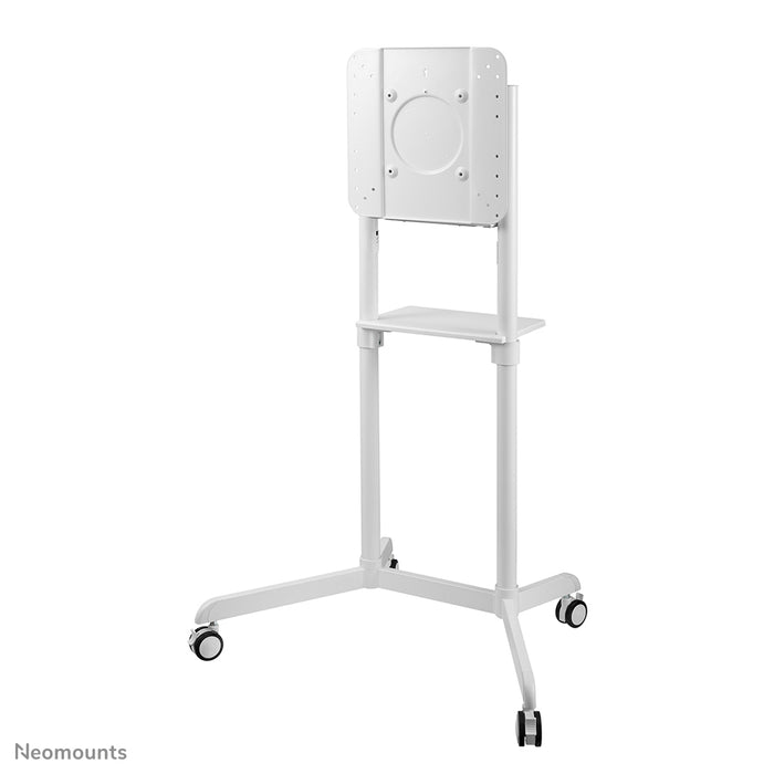 A Neomounts NS-M1250 fehér gurulós bútor lapos képernyős TV-khez 70 hüvelykig (178 cm). Tartalmaz laptop tartót - Fehér