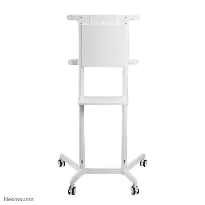 A Neomounts NS-M1250 fehér gurulós bútor lapos képernyős TV-khez 70 hüvelykig (178 cm). Tartalmaz laptop tartót - Fehér