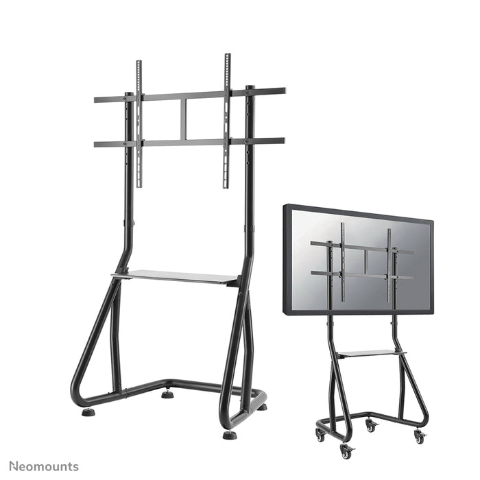 A Neomounts NS-M3800 fekete gurulós bútor lapos képernyős TV-khez 100 hüvelykig (254 cm).