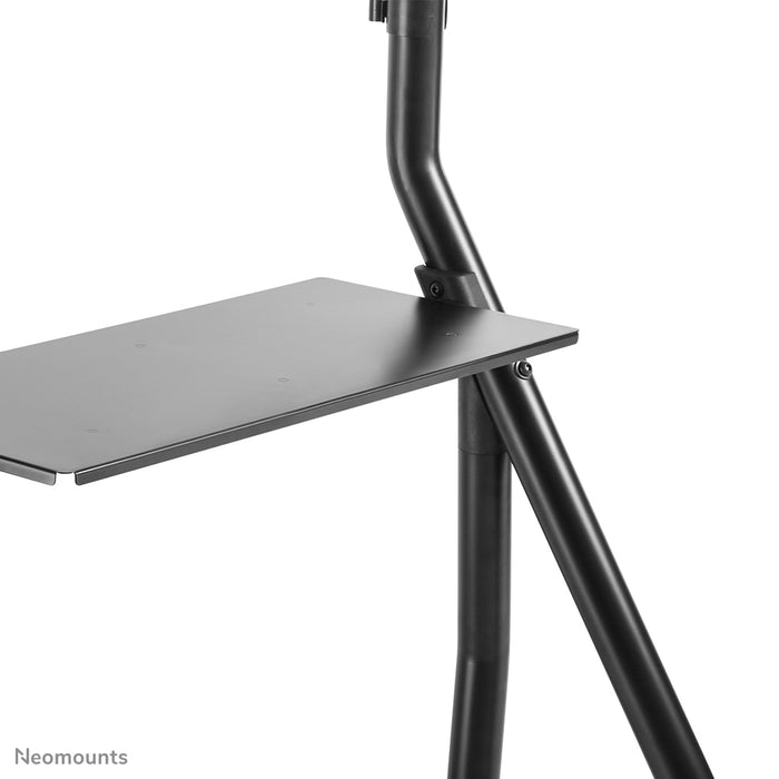 A Neomounts NS-M3800 fekete gurulós bútor lapos képernyős TV-khez 100 hüvelykig (254 cm).