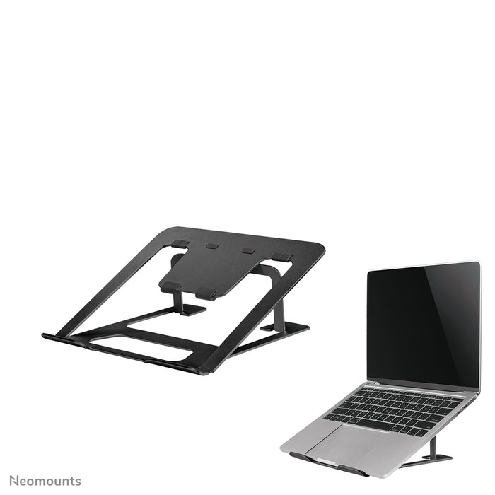 A Neomounts NSLS085 fekete összecsukható laptop állvány 17 hüvelykig terjedő laptopokhoz - Fekete