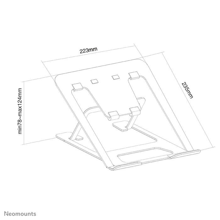 Neomounts összecsukható laptop állvány - Szürke