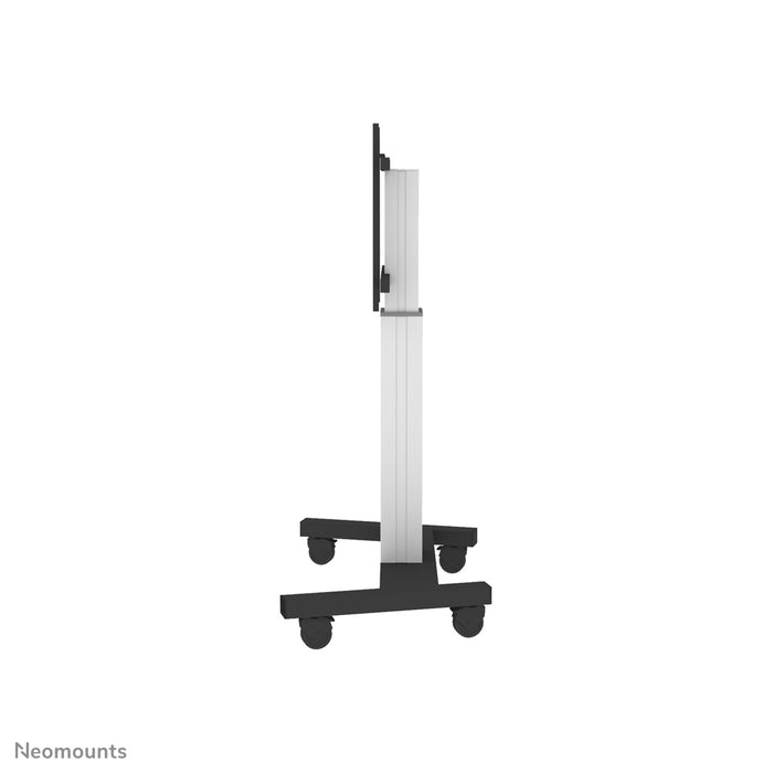 A Neomounts PLASMA-M2250 ezüst egy elektromosan magasságban állítható trolly lapos képernyőkhöz 100 hüvelykig.