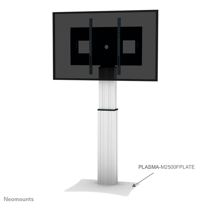 A Neomounts PLASMA-M2500FPLATE egy talplemez a 2250 és 2500-as sorozat elektromosan magasságban állítható trollyjaihoz és talptartóihoz.