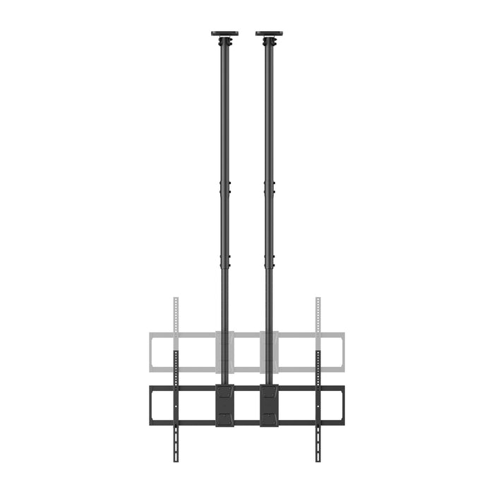 Heavy Duty XL mennyezeti konzol dupla rúddal, 60-120 hüvelyk és 120 kg teherbírással
