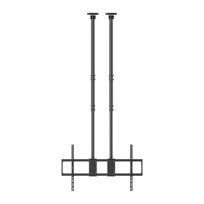 Heavy Duty XL mennyezeti konzol dupla rúddal, 60-120 hüvelyk és 120 kg teherbírással