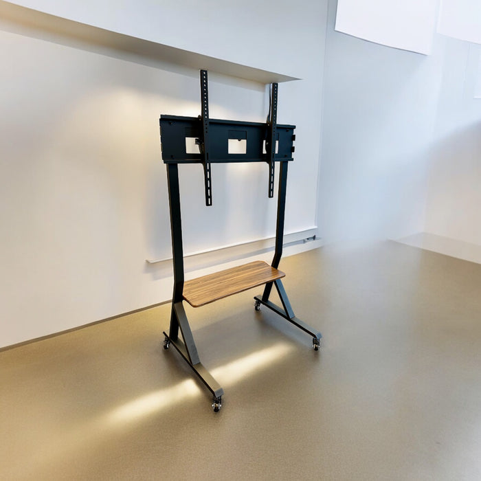Wolff Mount gurulós TV állvány kiállításra vagy tárgyalóba | Elegáns modell | VESA 800x400 | 75 hüvelykig