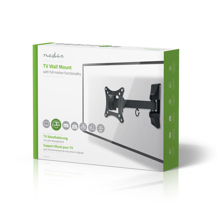 Teljes mozgású TV fali konzol | 13 - 27" | Max. 15 kg | 2 csuklópont