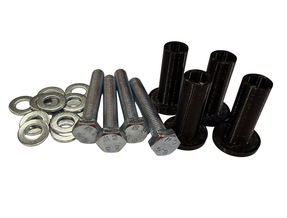 P-Ring adapter készlet Samsung TV-hez – 4x P-Ring – 4x M8x50mm csavar + 12 gyűrű – TV konzol szereléséhez