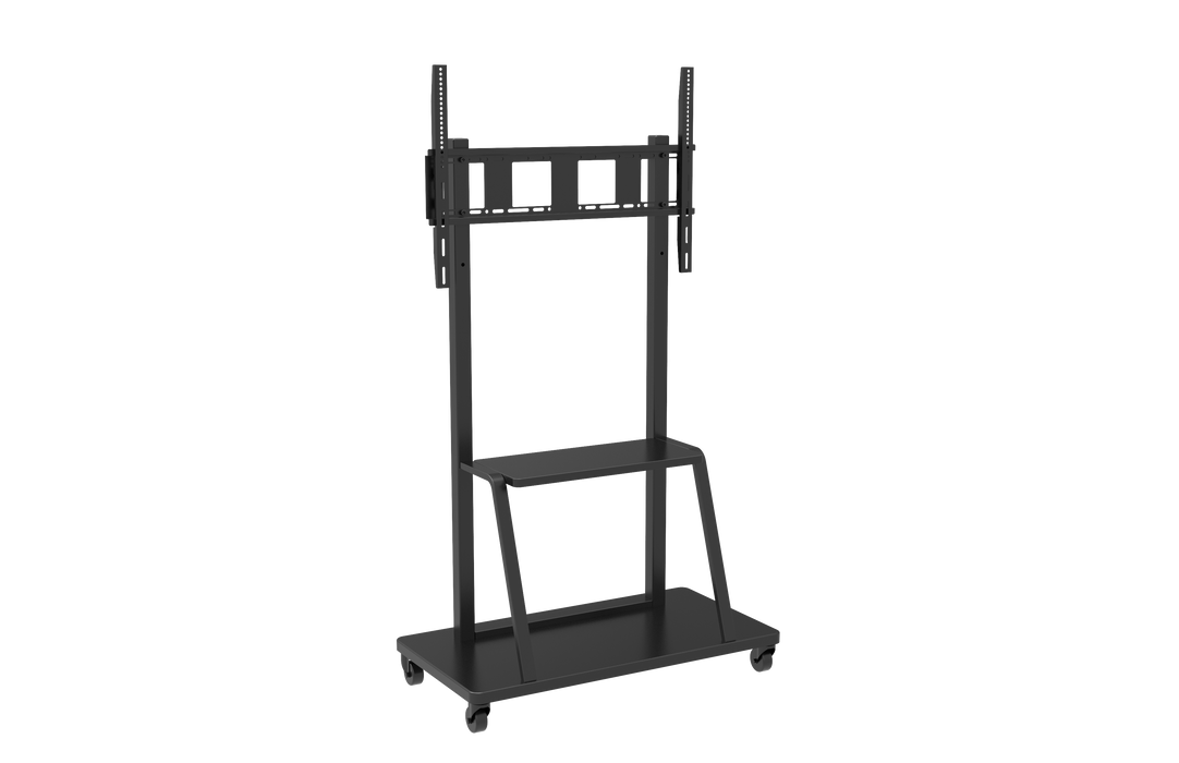 Wolff Mount gurulós prezentációs TV bútor | 55-100 hüvelyk képernyők | Súly max. 130 kg | VESA 600x800 | Univerzális