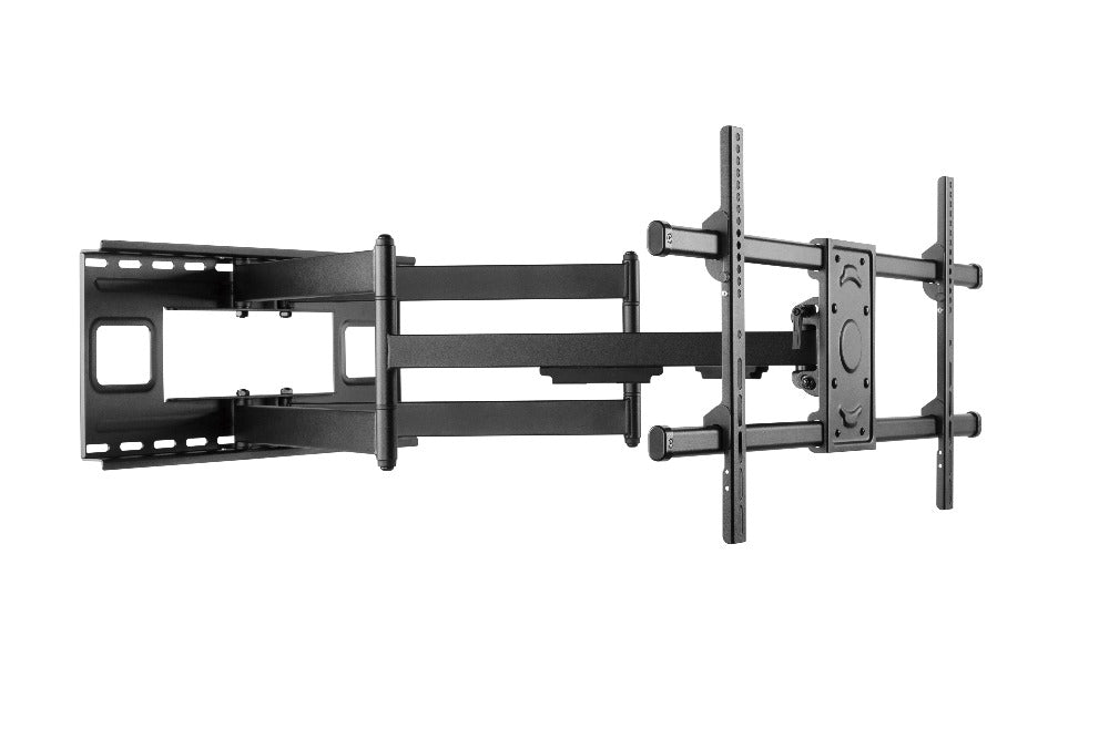 Wolff Mount Nagy teherbírású TV konzol akár 90 hüvelykig | 1 méter a faltól! | Univerzális | VESA 800x400 | Stabil, 2 karos