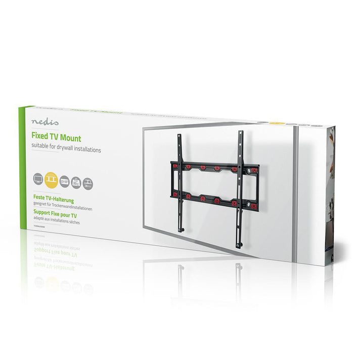 Fix TV konzol gipszkartonhoz | Fekete | 23 - 55" | Max. 35 kg | 28 mm távolság a faltól | Fekete