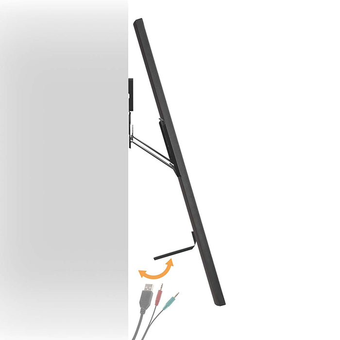 Nedis Fix TV fali tartó 43-100 hüvelyk - Ultra vékony Micro-Gap - Max. 75 kg - Fekete - VESA kompatibilis