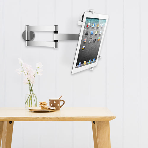 Wolff Mount Elegáns alumínium tablet, iPad fali konzol vagy asztali állvány | 10,4 hüvelykig | Alumínium | Univerzális