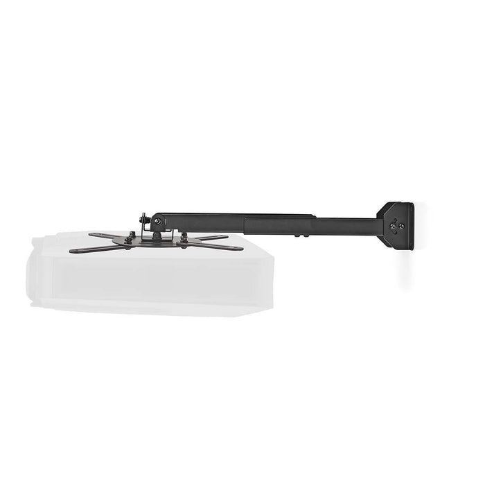 Fali tartó projektorhoz | 360°-ban forgatható | Max. 10 kg | Távolság a faltól 314 - 500 mm | Fekete