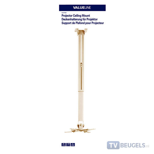 Mennyezeti konzol vetítők és projektorok számára legfeljebb 10 kg-ig