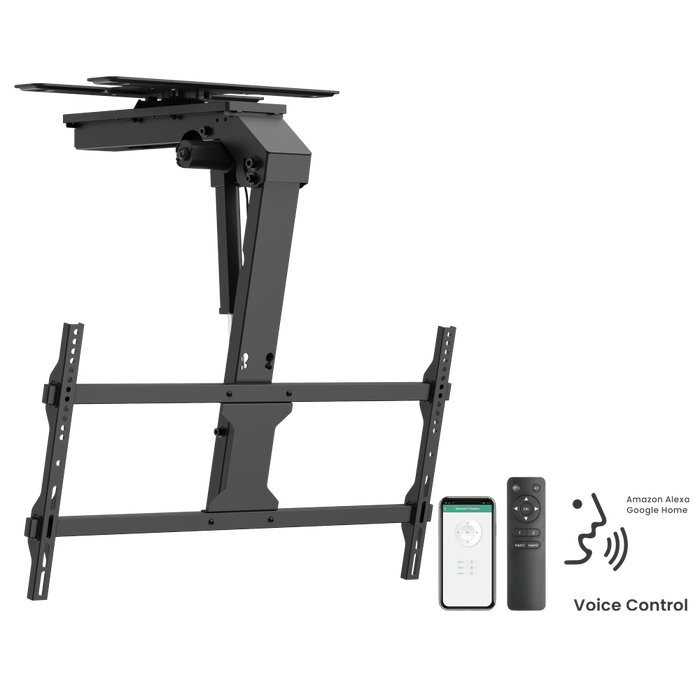 Wolff Mount elektromos mennyezeti konzol TV-hez akár 86 hüvelykig | 45 kg | VESA 800x400