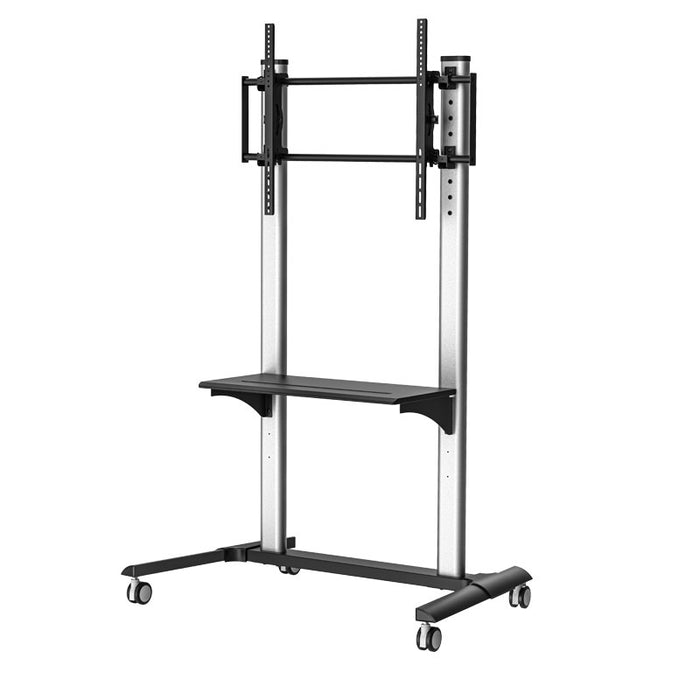 Görgős TV állvány akár 100 hüvelykig – nagy teherbírású | Wolff Mount | VESA 800x600 | 80 KG
