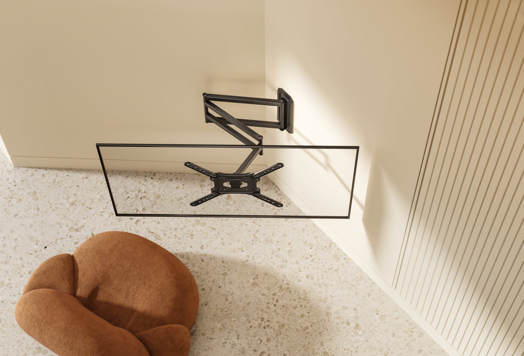 Extra hosszú, teljes mozgású TV fali konzol akár 65 hüvelykes Samsung tévékhez | Akár 95 cm-re kinyújtható a faltól! | Max VESA 400x400