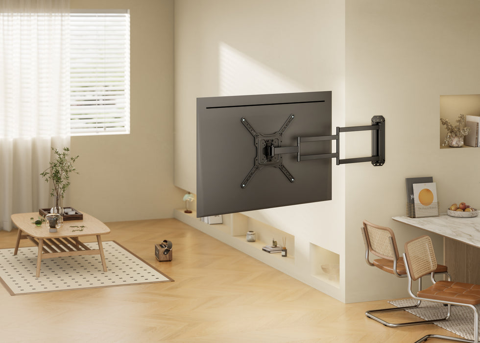 Extra hosszú, teljes mozgású TV fali konzol akár 65 hüvelykes Samsung tévékhez | Akár 95 cm-re kinyújtható a faltól! | Max VESA 400x400