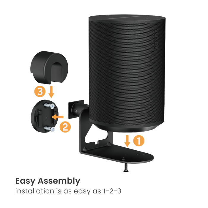 Wolff Mount fali konzolok Sonos Era 100 & Era 300-hoz – Duo csomag fekete