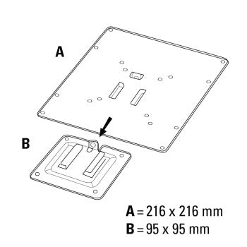 2. esélyes szuperlapos fix fali konzol 200×200, mindössze 16 mm vastag