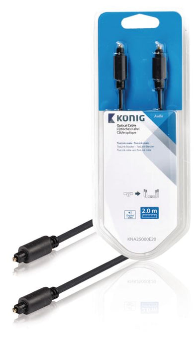 König digitális TosLink férfi audiokábel