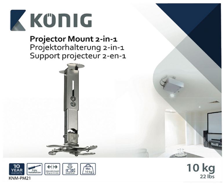 Projektor konzol 2 az 1-ben ezüst