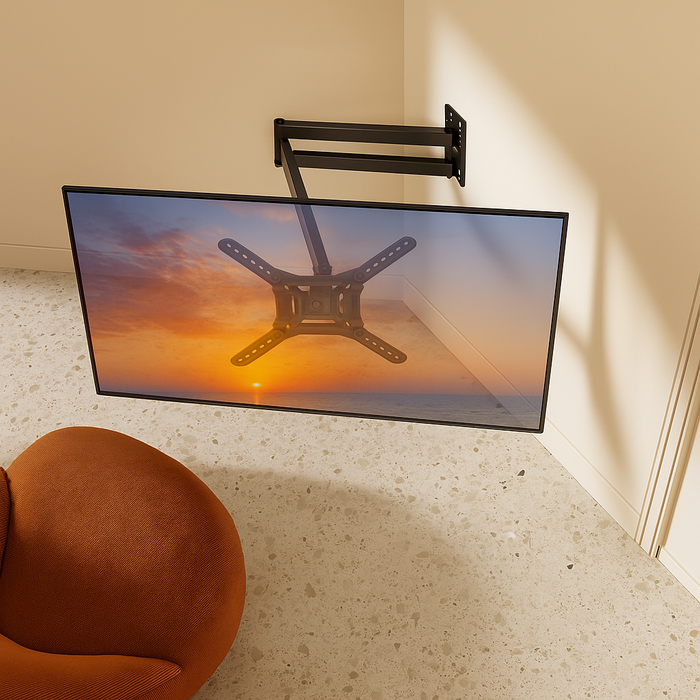 Wolff Mount univerzális hosszú TV tartó akár 65 hüvelykes képernyőkhöz (73 cm a faltól) VESA 400x400