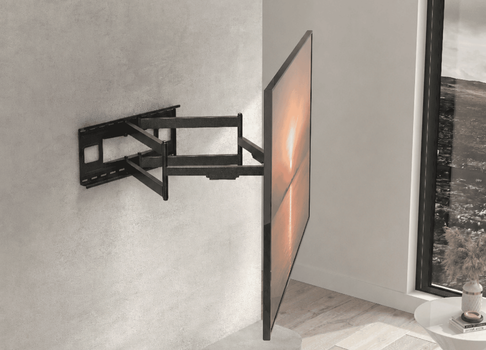 Wolff Mount Nagy teherbírású TV konzol akár 90 hüvelykig | 1 méter a faltól! | Univerzális | VESA 800x400 | Stabil, 2 karos
