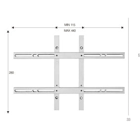 VESA adapter VESA 100-tól maximum VESA 200x400-ig