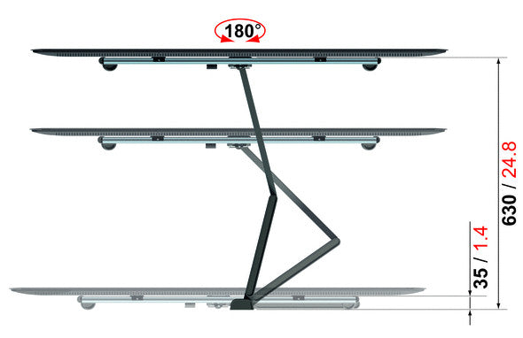 Vogels Ultra THIN 345 fali konzol
